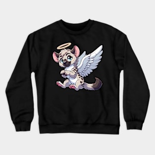 Hyena angel wings halo Crewneck Sweatshirt